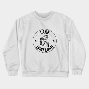 Lake Saint Louis Fish in a Circle Crewneck Sweatshirt